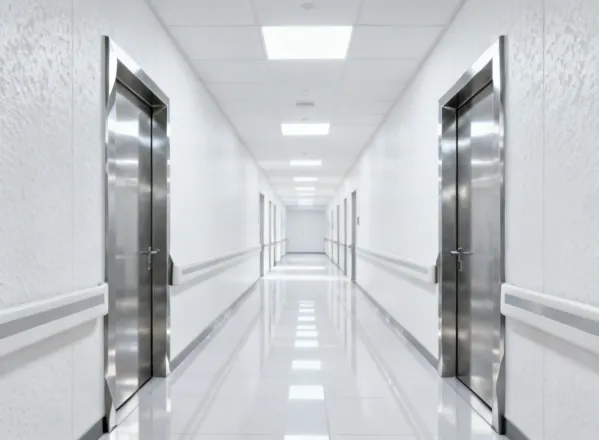Peacemaker door frames in healthcare facility
